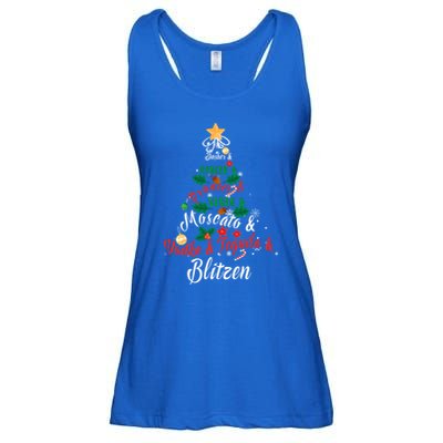 Dasher Dancer Prancer Vixen Moscato Vodka Tequila Blitzen Gift Ladies Essential Flowy Tank