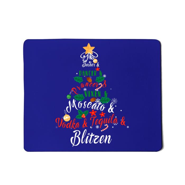 Dasher Dancer Prancer Vixen Moscato Vodka Tequila Blitzen Gift Mousepad