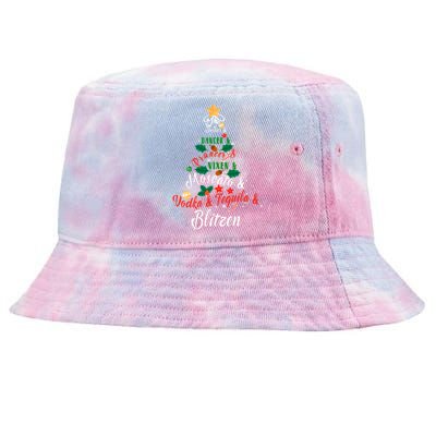 Dasher Dancer Prancer Vixen Moscato Vodka Tequila Blitzen Gift Tie-Dyed Bucket Hat