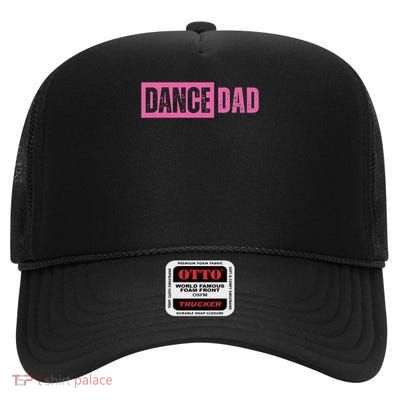Dance Dad Pink High Crown Mesh Back Trucker Hat