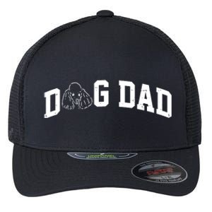 Dog Dad Poodle Gift For Father's Day Flexfit Unipanel Trucker Cap