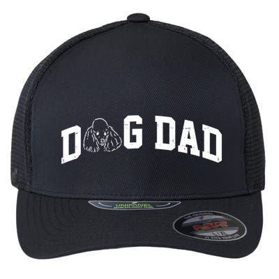 Dog Dad Poodle Gift For Father's Day Flexfit Unipanel Trucker Cap