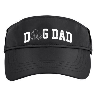 Dog Dad Poodle Gift For Father's Day Adult Drive Performance Visor