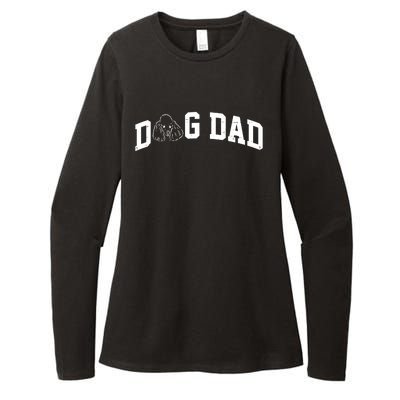 Dog Dad Poodle Gift For Father's Day Womens CVC Long Sleeve Shirt