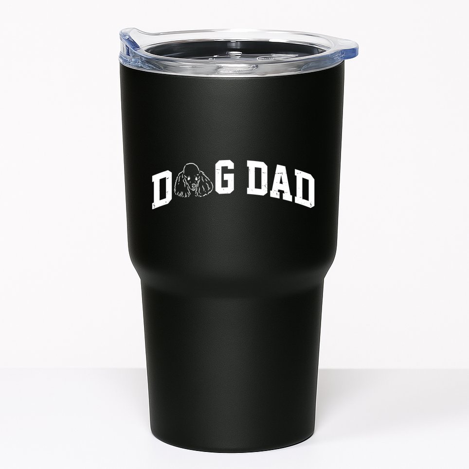 Dog Dad Poodle Gift For Father's Day Tumbler