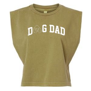 Dog Dad Poodle Gift For Father's Day Garment-Dyed Women's Muscle Tee