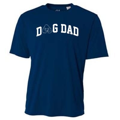 Dog Dad Poodle Gift For Father's Day Cooling Performance Crew T-Shirt