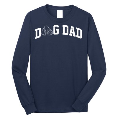 Dog Dad Poodle Gift For Father's Day Long Sleeve Shirt