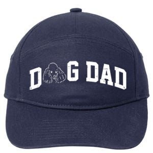 Dog Dad Poodle Gift For Father's Day 7-Panel Snapback Hat