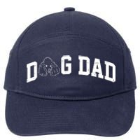 Dog Dad Poodle Gift For Father's Day 7-Panel Snapback Hat