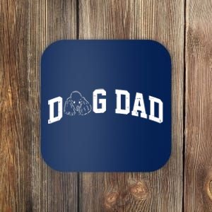 Dog Dad Poodle Gift For Father's Day Coaster