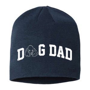 Dog Dad Poodle Gift For Father's Day Sustainable Beanie