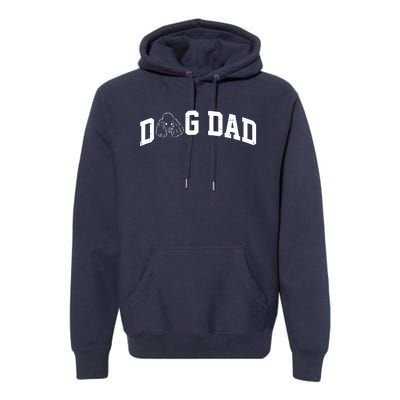 Dog Dad Poodle Gift For Father's Day Premium Hoodie