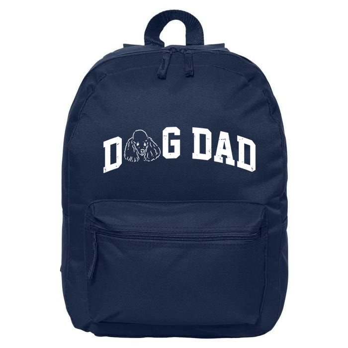 Dog Dad Poodle Gift For Father's Day 16 in Basic Backpack