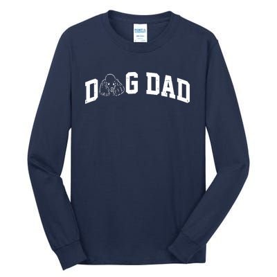 Dog Dad Poodle Gift For Father's Day Tall Long Sleeve T-Shirt