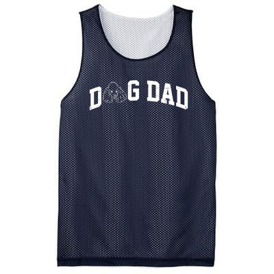 Dog Dad Poodle Gift For Father's Day Mesh Reversible Basketball Jersey Tank