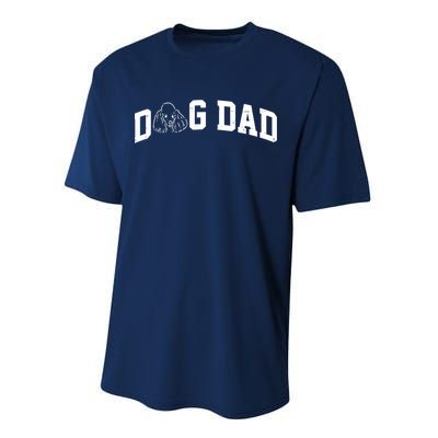 Dog Dad Poodle Gift For Father's Day Performance Sprint T-Shirt