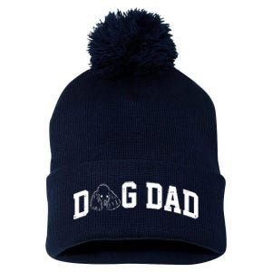 Dog Dad Poodle Gift For Father's Day Pom Pom 12in Knit Beanie