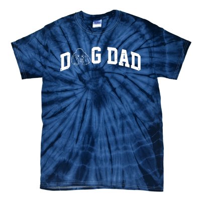 Dog Dad Poodle Gift For Father's Day Tie-Dye T-Shirt