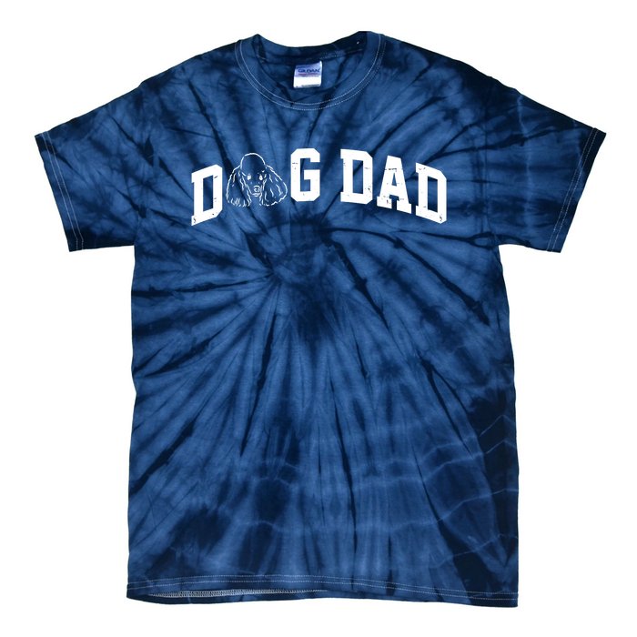 Dog Dad Poodle Gift For Father's Day Tie-Dye T-Shirt