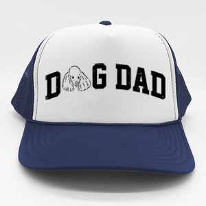 Dog Dad Poodle Gift For Father's Day Trucker Hat