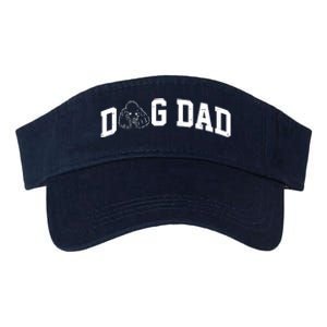 Dog Dad Poodle Gift For Father's Day Valucap Bio-Washed Visor