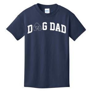 Dog Dad Poodle Gift For Father's Day Kids T-Shirt