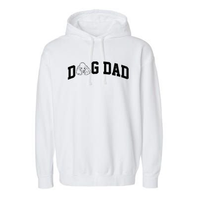 Dog Dad Poodle Gift For Father's Day Garment-Dyed Fleece Hoodie