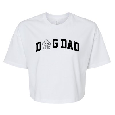 Dog Dad Poodle Gift For Father's Day Bella+Canvas Jersey Crop Tee