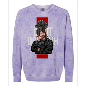 Diljit Dosanjh Punjabi Singer Desi Apparel Punjabi Colorblast Crewneck Sweatshirt