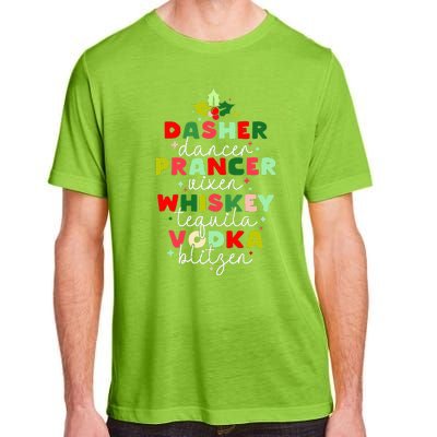 Dasher Dancer Prancer Vixen Moscato Vodka Tequila Blitzen Adult ChromaSoft Performance T-Shirt