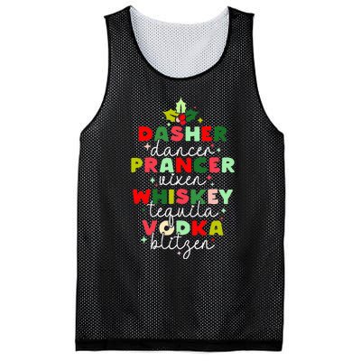 Dasher Dancer Prancer Vixen Moscato Vodka Tequila Blitzen Mesh Reversible Basketball Jersey Tank