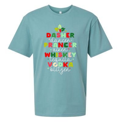 Dasher Dancer Prancer Vixen Moscato Vodka Tequila Blitzen Sueded Cloud Jersey T-Shirt