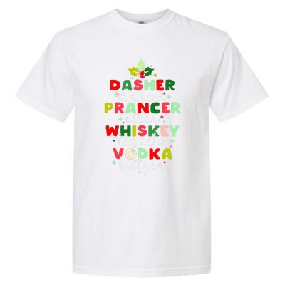 Dasher Dancer Prancer Vixen Moscato Vodka Tequila Blitzen Garment-Dyed Heavyweight T-Shirt