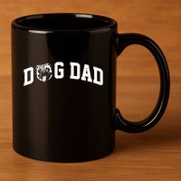 Dog Dad Pug Lover 11oz C Handle Ceramic Mug