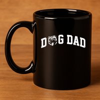 Dog Dad Pug Lover 11oz C Handle Ceramic Mug