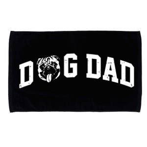 Dog Dad Pug Lover Microfiber Hand Towel