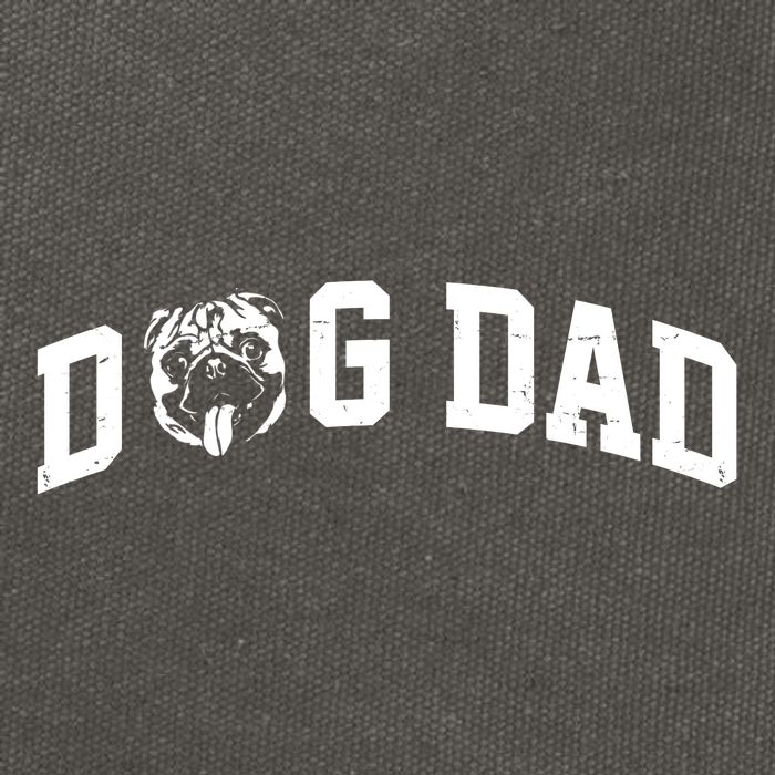Dog Dad Pug Lover Cotton Canvas Backpack