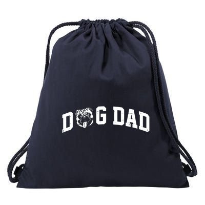 Dog Dad Pug Lover Drawstring Bag