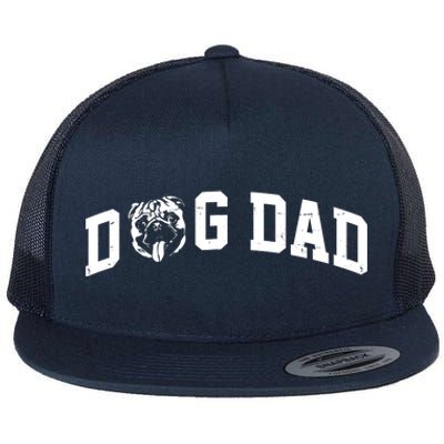 Dog Dad Pug Lover Flat Bill Trucker Hat