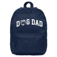 Dog Dad Pug Lover 16 in Basic Backpack