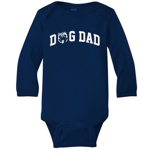 Dog Dad Pug Lover Baby Long Sleeve Bodysuit