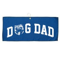 Dog Dad Pug Lover Large Microfiber Waffle Golf Towel