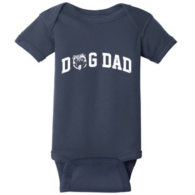 Dog Dad Pug Lover Baby Bodysuit