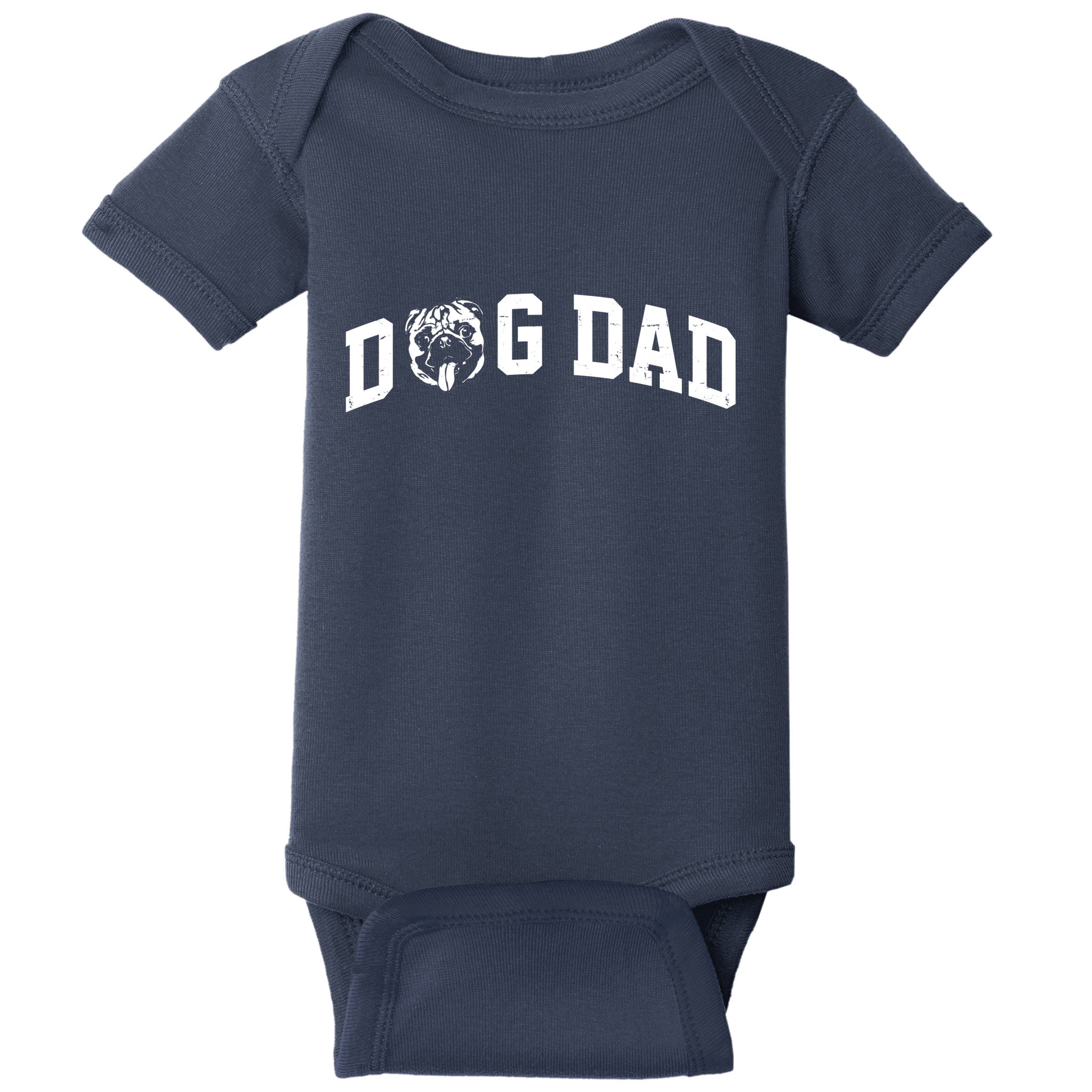 Dog Dad Pug Lover Baby Bodysuit