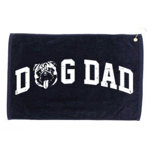 Dog Dad Pug Lover Grommeted Golf Towel