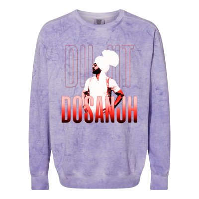 Diljit Dosanjh Punjabi Singer Desi Apparel Punjabi Colorblast Crewneck Sweatshirt