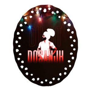 Diljit Dosanjh Punjabi Singer Desi Apparel Punjabi Ceramic Oval Ornament