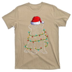 Dog Dad Pug Christmas  Dog Mom Christmas Lights T-Shirt