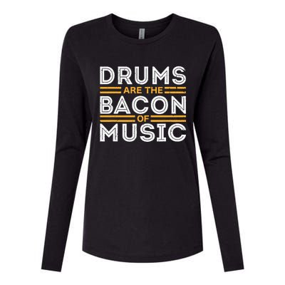 Drummer Drum Player Funny Drumming Music Teacher Quote Womens Cotton Relaxed Long Sleeve T-Shirt